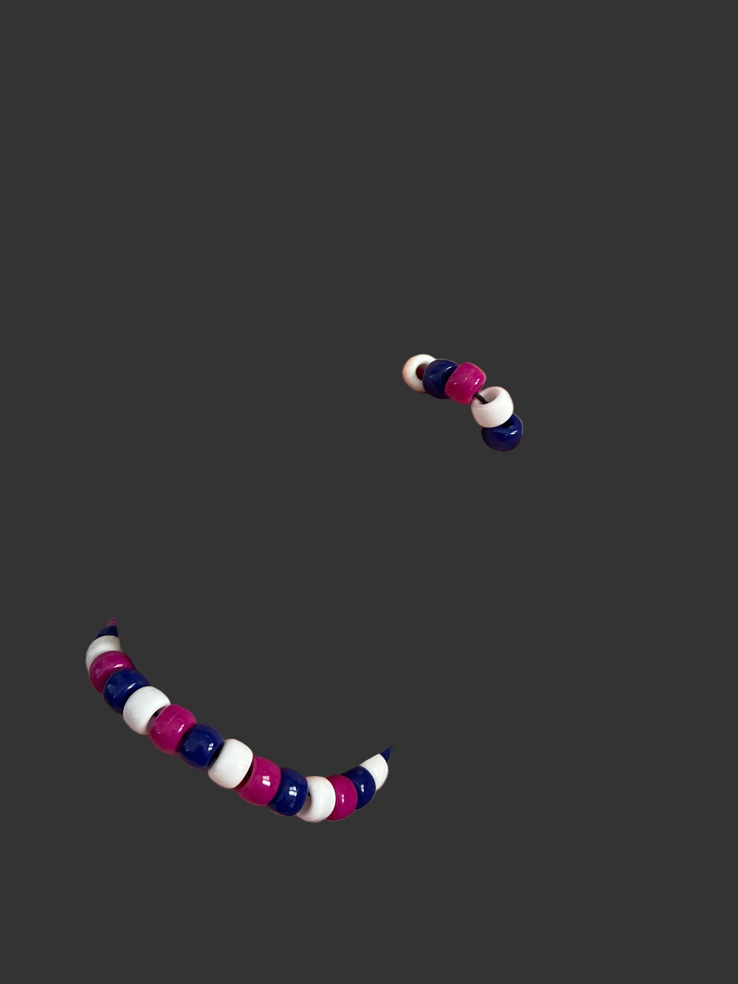 Purple, navy, white star glove